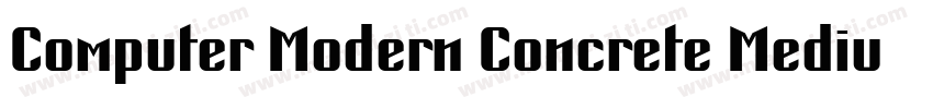Computer Modern Concrete Medium字体转换